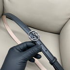 Gucci Women's Leather Belt – 2.0cm Slim Width