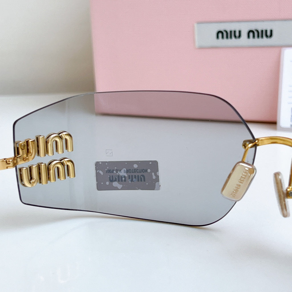 Miu Miu New Rimless Shield Sunglasses