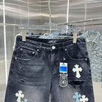 Chrome Hearts Cross Denim Shorts