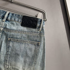 Louis Vuitton Denim Shorts Distressed Finish