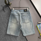 Louis Vuitton Denim Shorts Distressed Finish