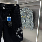 Chrome Hearts Cross Denim Shorts