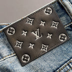 Louis Vuitton Denim Shorts Distressed Finish