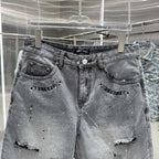 Chrome Hearts Cross Denim Shorts