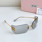 Miu Miu New Rimless Shield Sunglasses