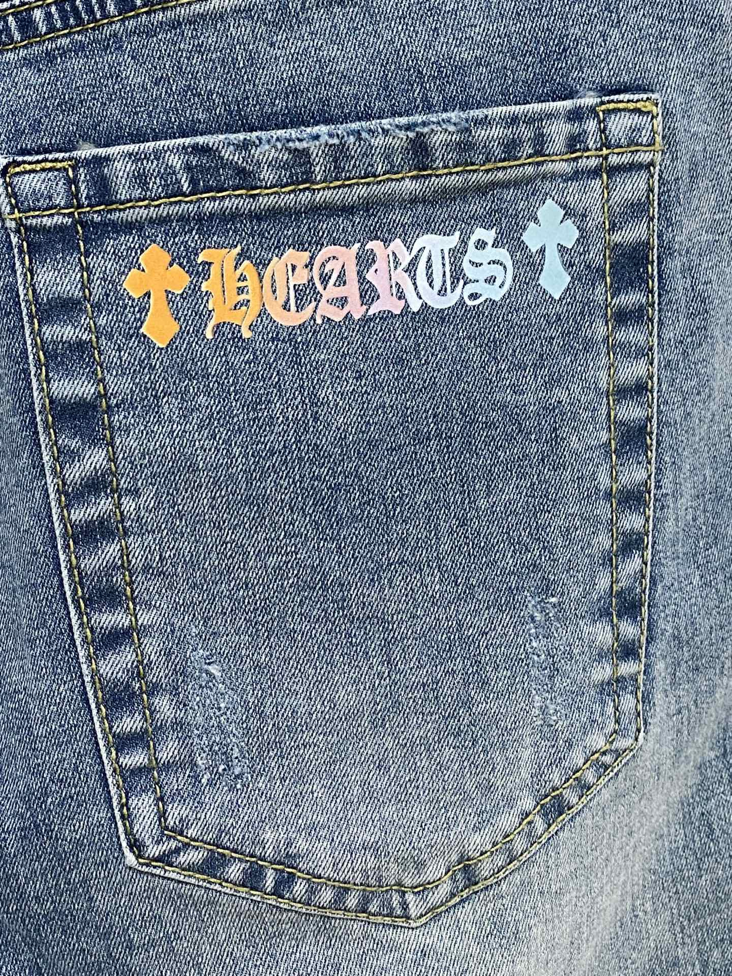Chrome Hearts Cross Denim Shorts