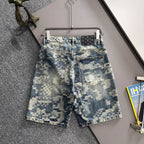 Louis Vuitton Denim Shorts Distressed Finish