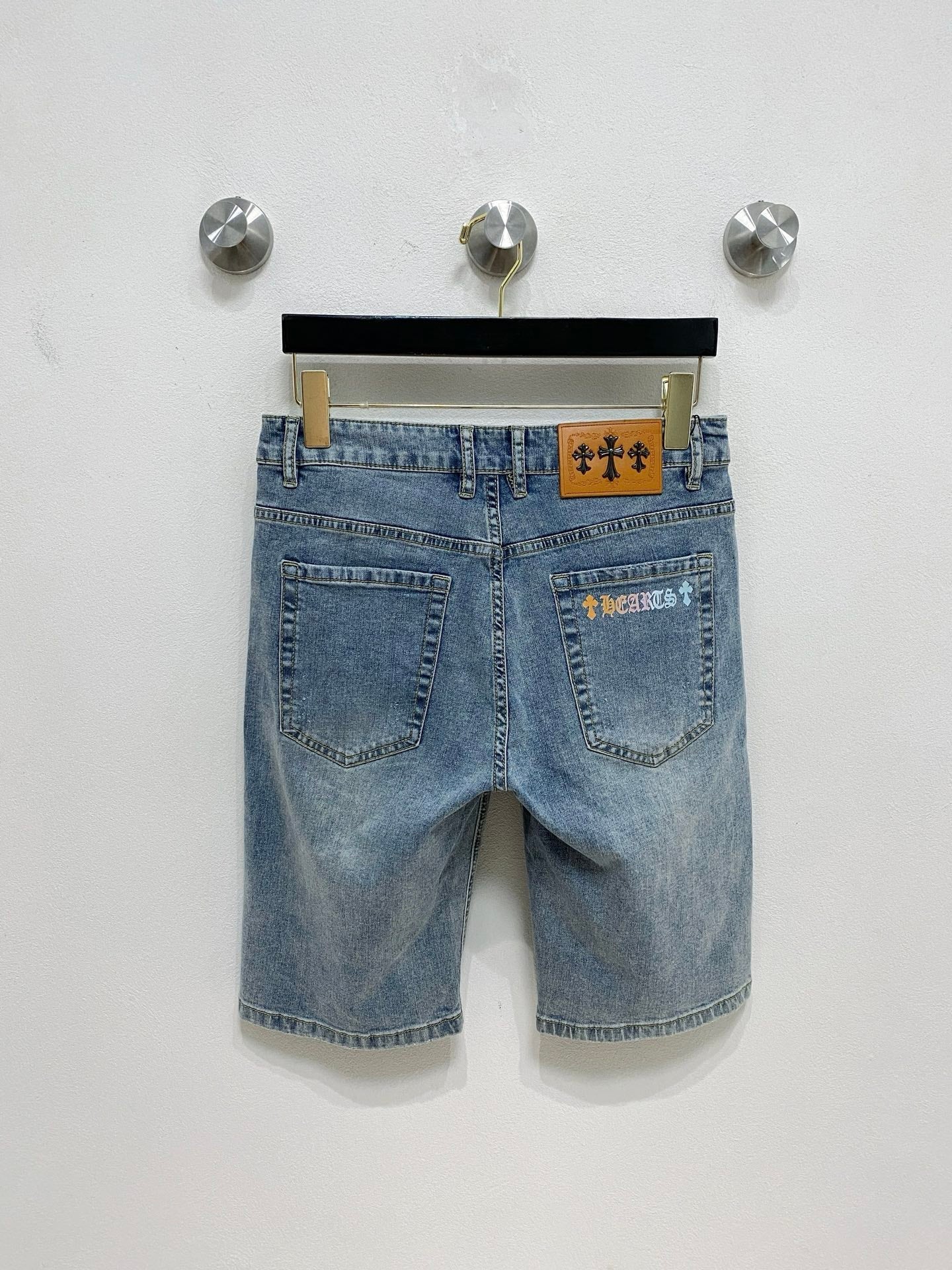 Chrome Hearts Cross Denim Shorts