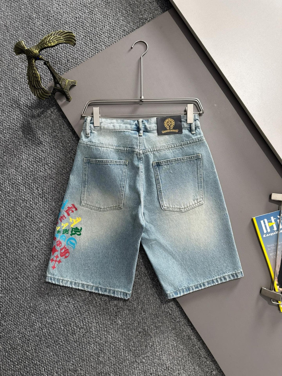 Chrome Hearts Cross Denim Shorts