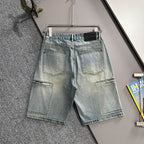 Louis Vuitton Denim Shorts Distressed Finish