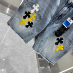 Chrome Hearts Cross Denim Shorts