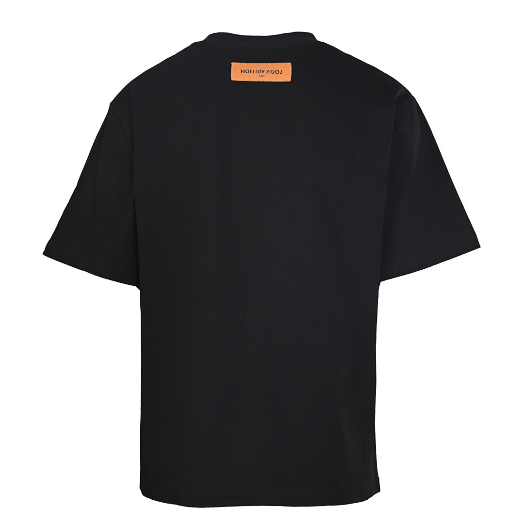 Louis Vuitton LV Mountain Velvet Jacquard Short-Sleeve T-Shirt | Organic Cotton