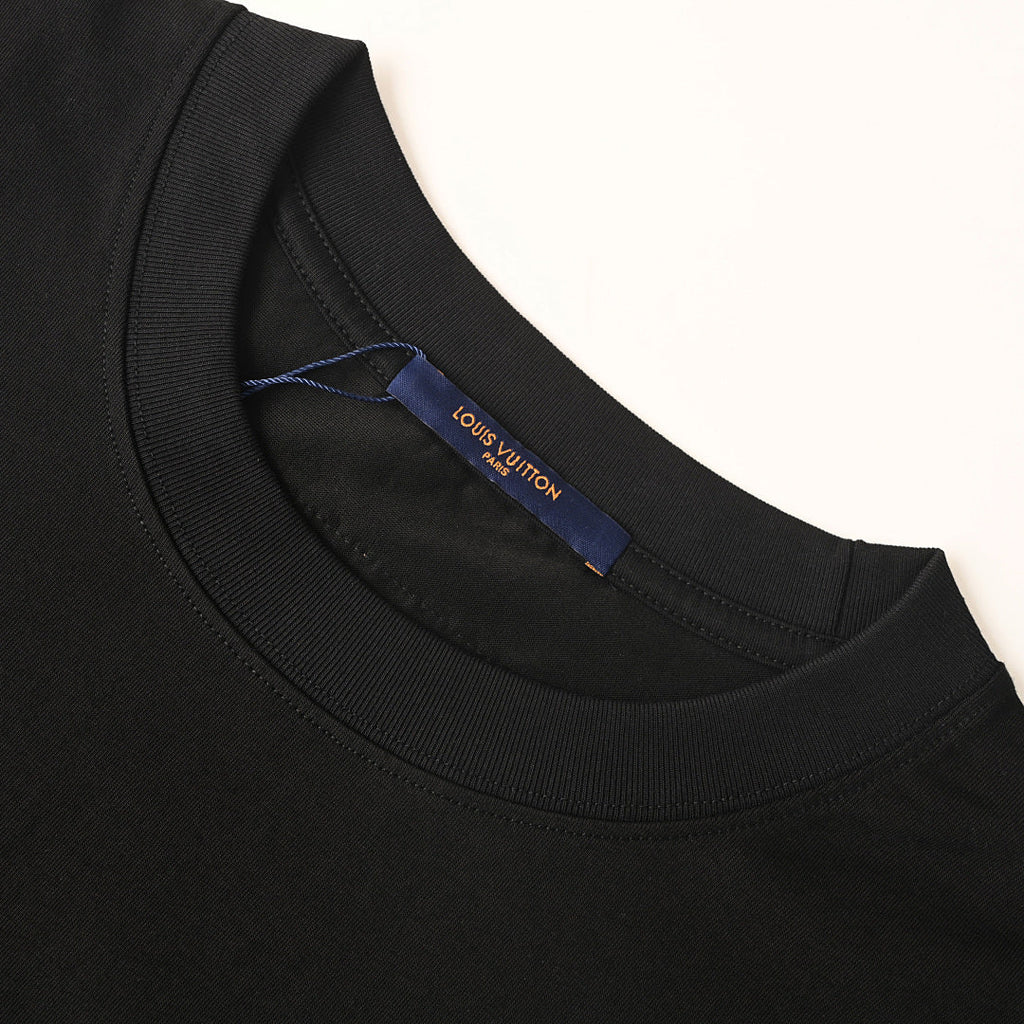 Louis Vuitton LV Mountain Velvet Jacquard Short-Sleeve T-Shirt | Organic Cotton