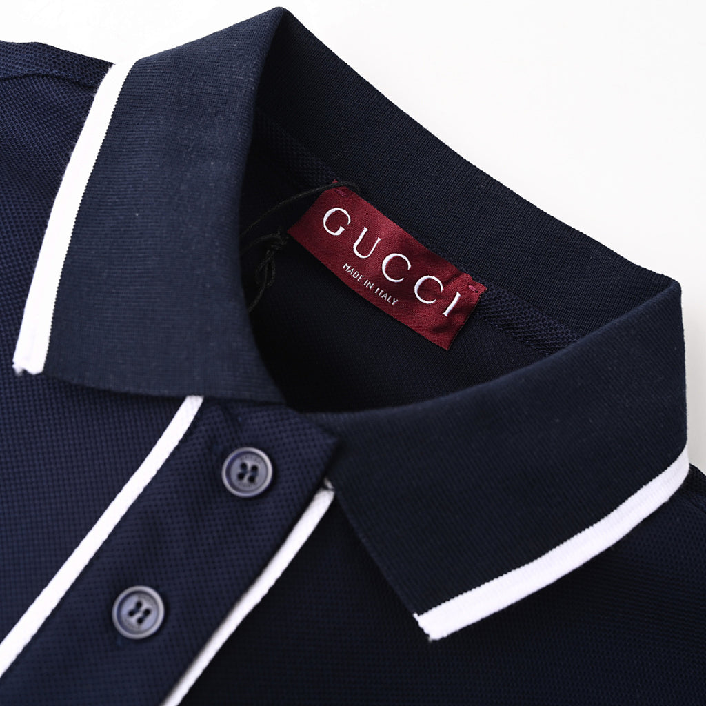 Gucci Embroidered Polo Shirt 2026 | Men's Luxury T-Shirt