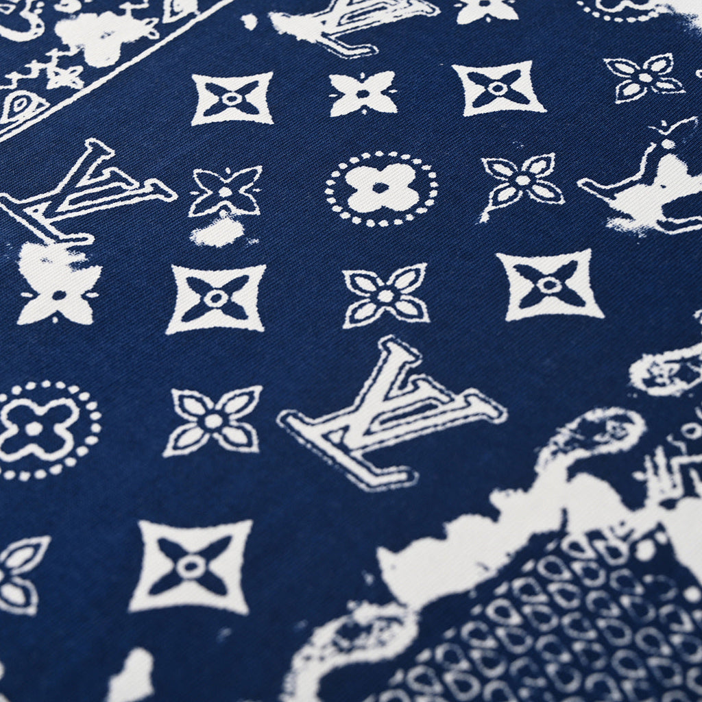 Louis Vuitton Paisley Monogram Embossed Short-Sleeve T-Shirt | Combed Cotton