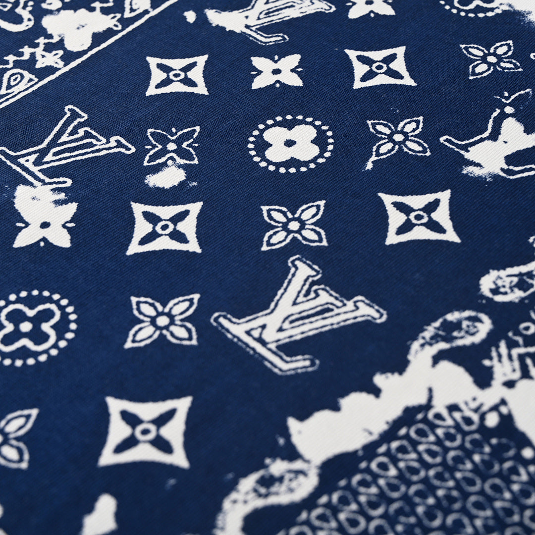 Louis Vuitton Paisley Monogram Embossed Short-Sleeve T-Shirt | Combed Cotton