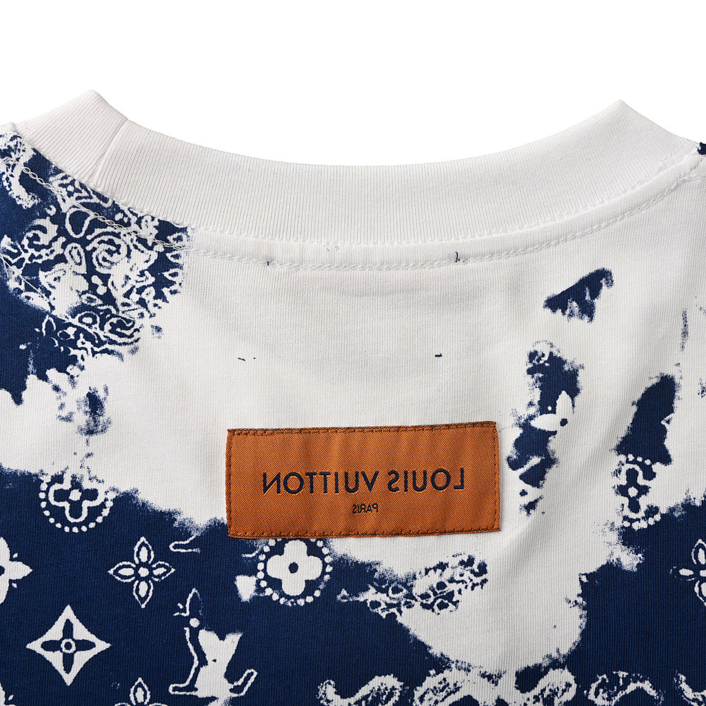 Louis Vuitton Paisley Monogram Embossed Short-Sleeve T-Shirt | Combed Cotton