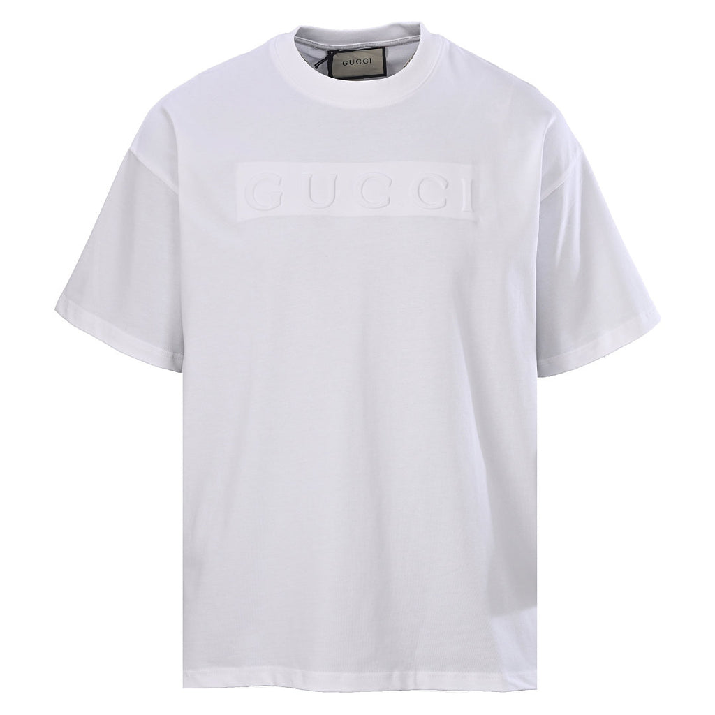 Gucci Embossed Letter Short-Sleeve T-Shirt
