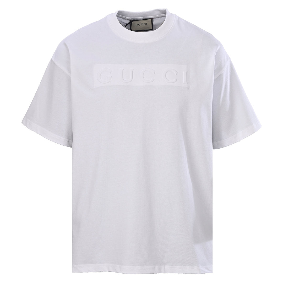 Gucci Embossed Letter Short-Sleeve T-Shirt