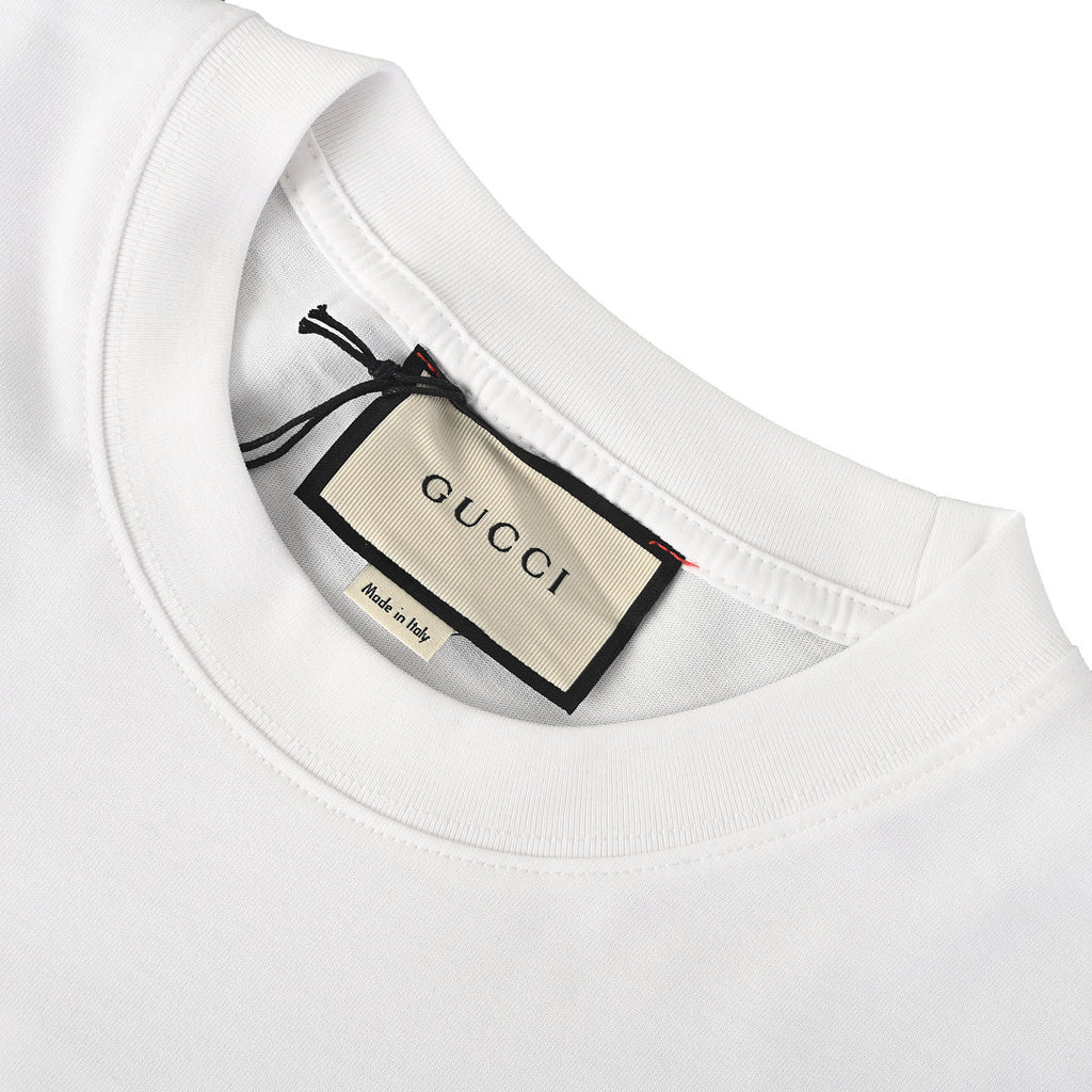 Gucci Embossed Letter Short-Sleeve T-Shirt