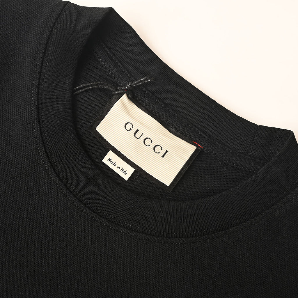Gucci Embossed Letter Short-Sleeve T-Shirt