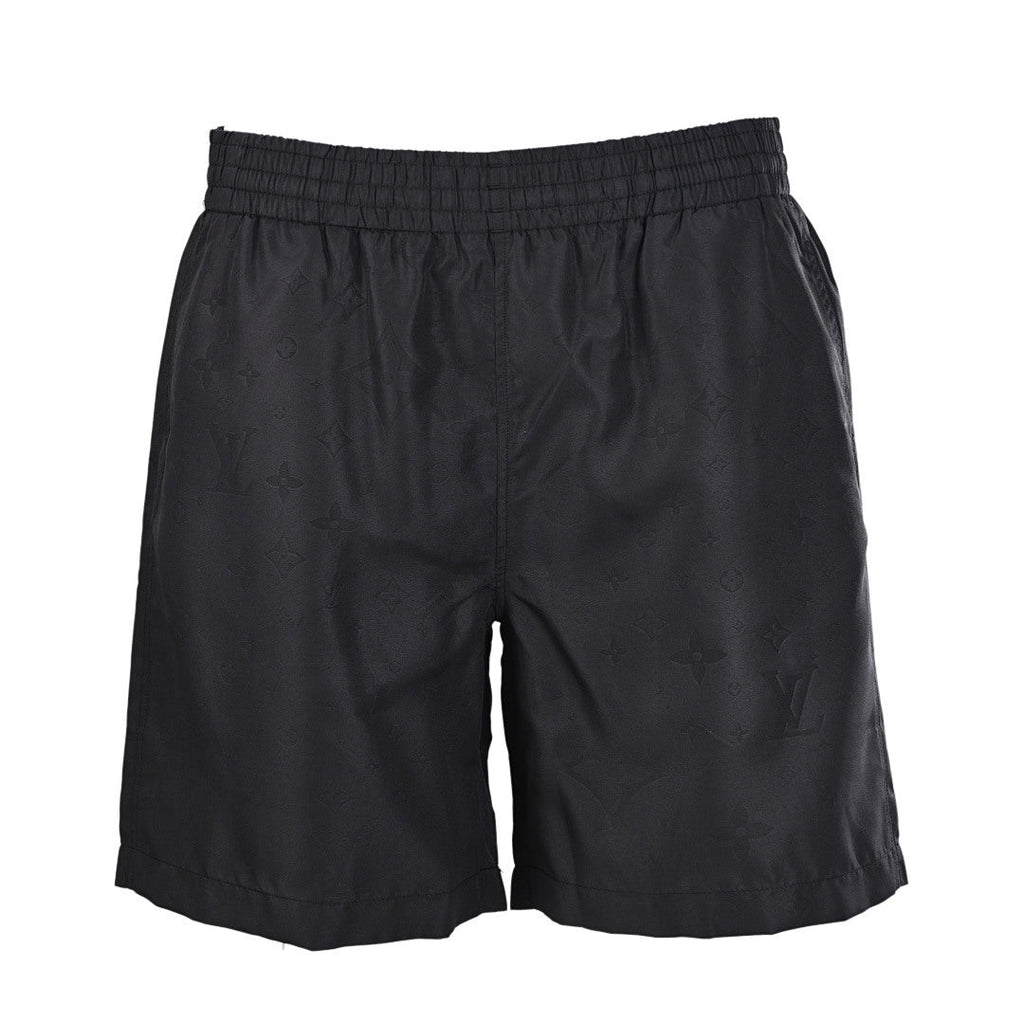 Louis Vuitton All-Over Print Washed Denim Shorts