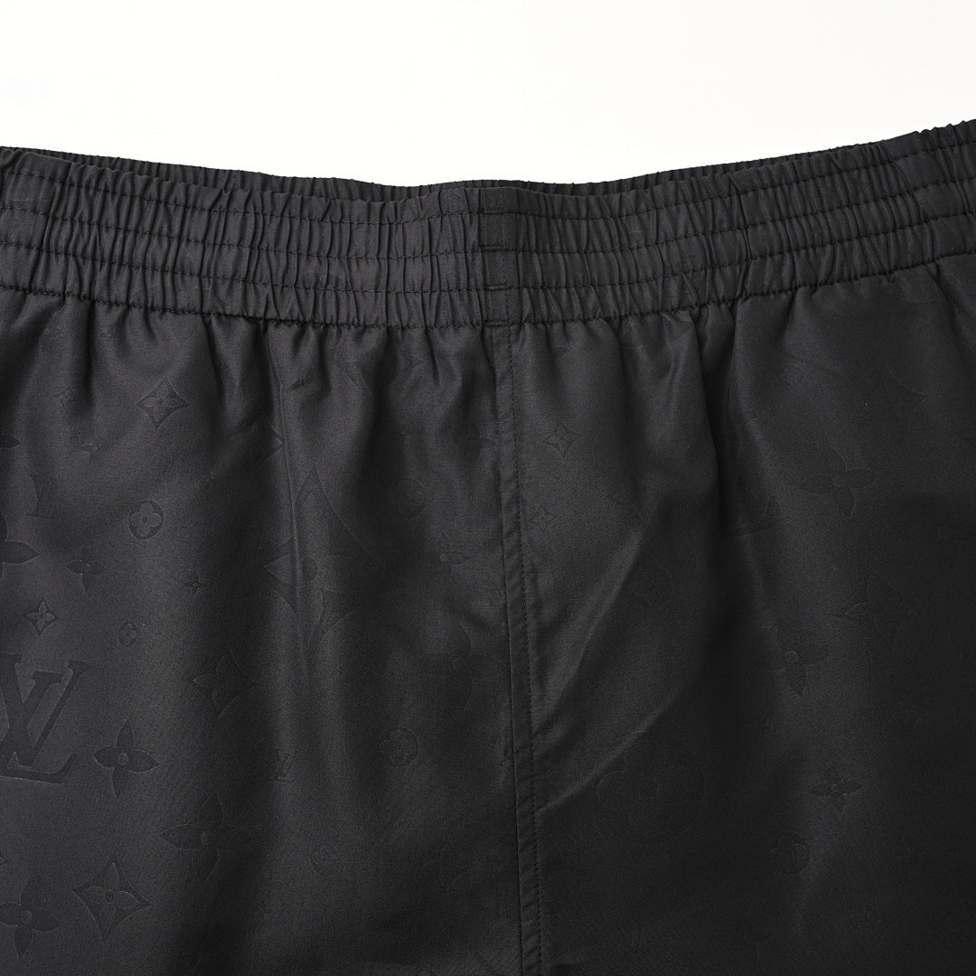 Louis Vuitton All-Over Print Washed Denim Shorts
