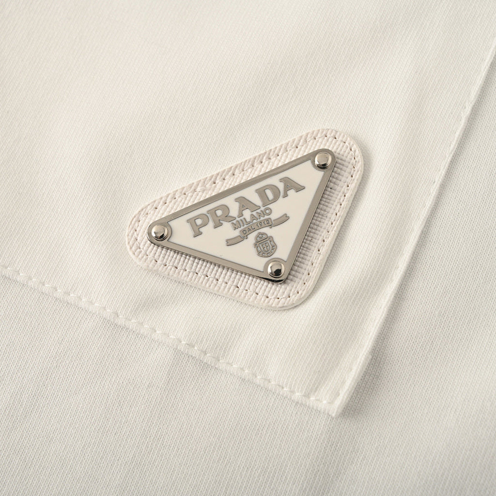 Prada 2026 Small Embroidery T-Shirt S-XL