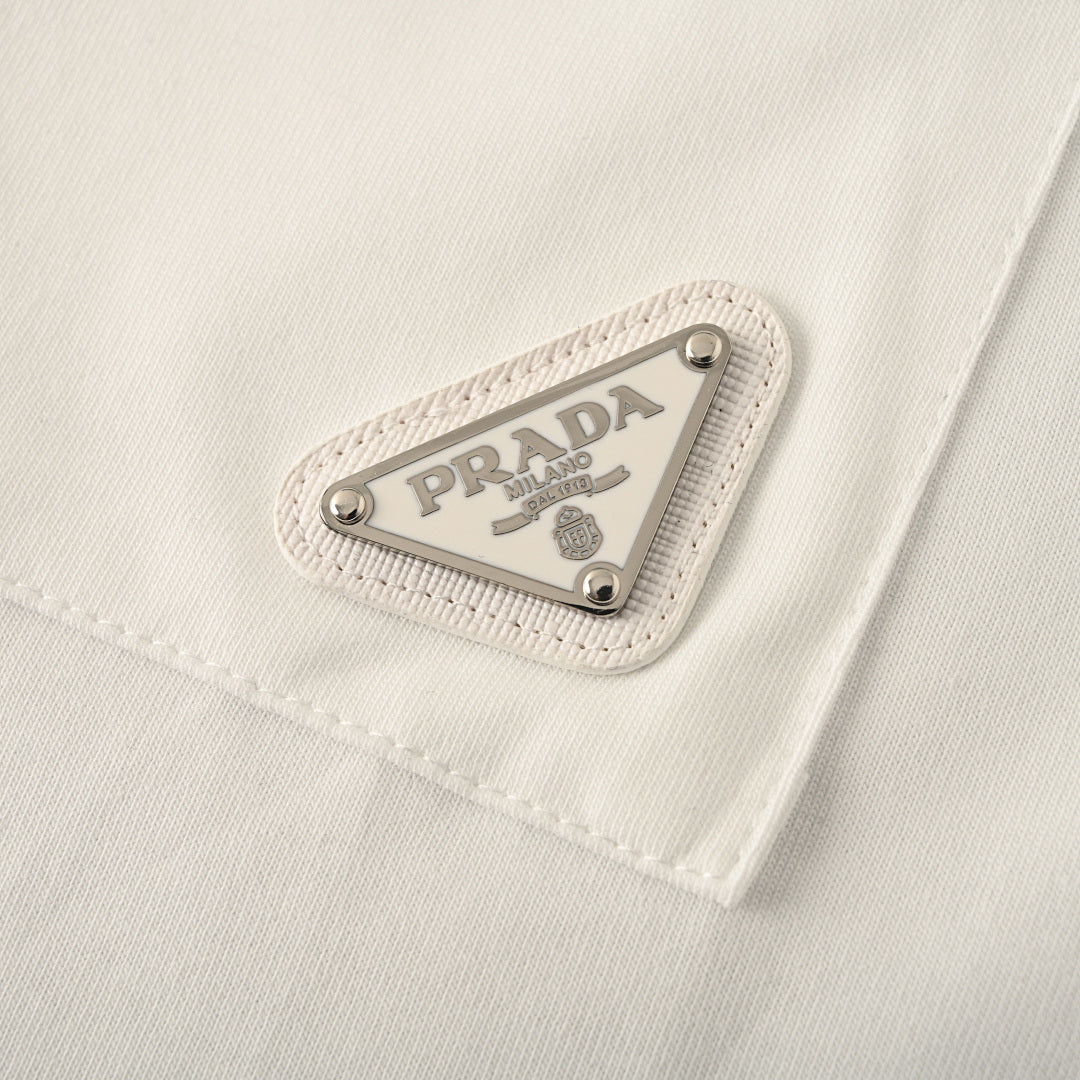 Prada 2026 Small Embroidery T-Shirt S-XL