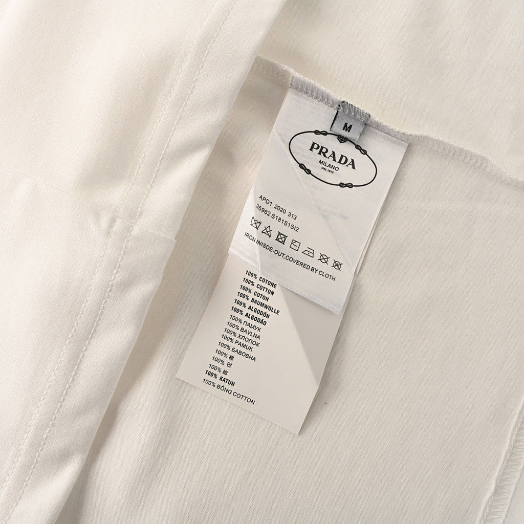 Prada 2026 Small Embroidery T-Shirt S-XL