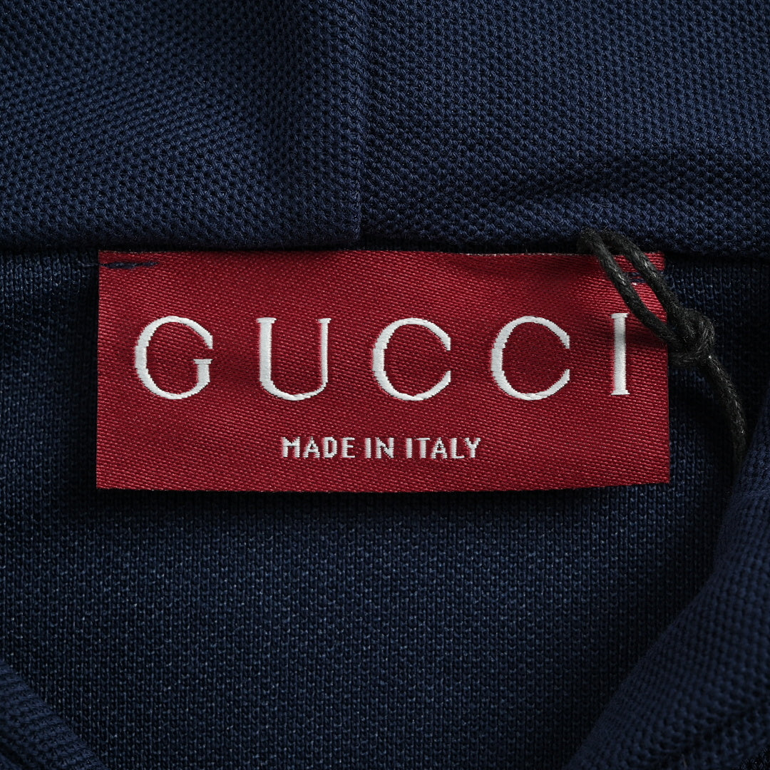 Gucci lettered zip-up hooded jacket
