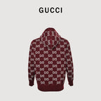 Gucci Reversible GG-Pattern Cashmere Knit Jacket