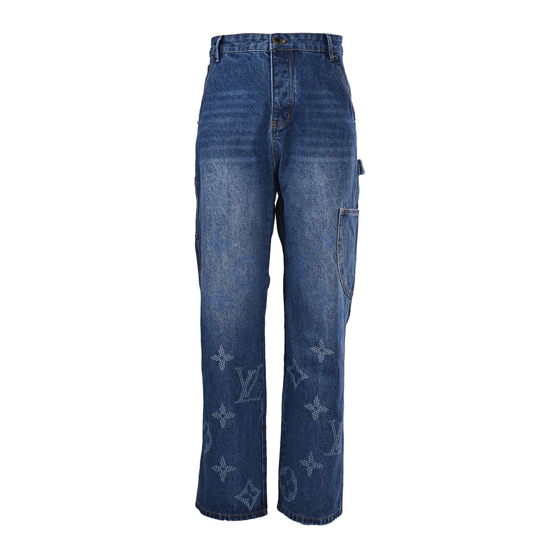 Louis Vuitton Blue Denim Trousers