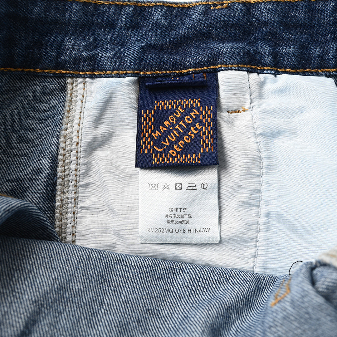 Louis Vuitton Blue Denim Trousers