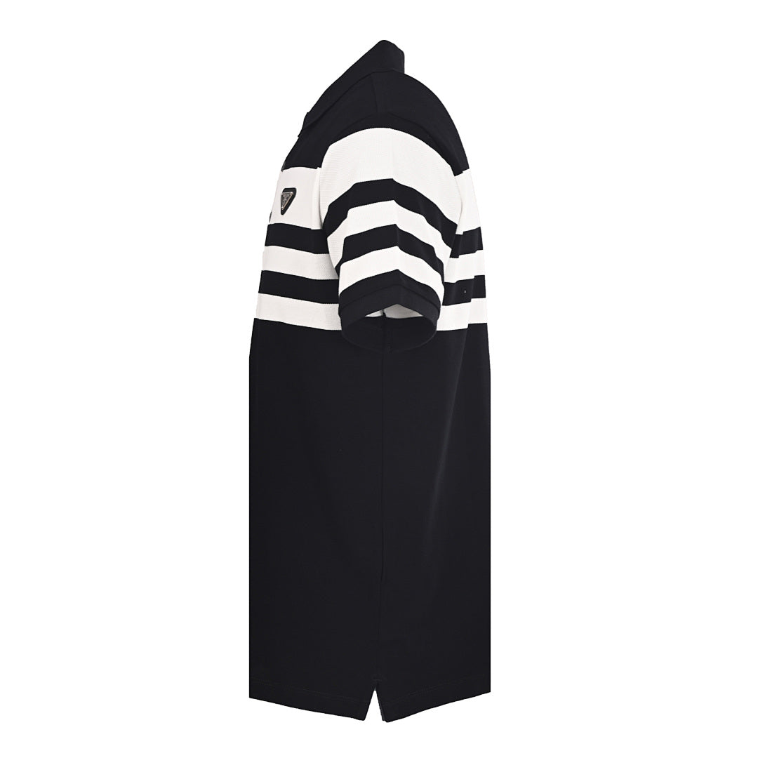 Prada 2026 Classic Triangle Logo Cotton T-Shirt S-XL