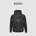 Gucci GG Monogram Hooded Zip Jacket – Black