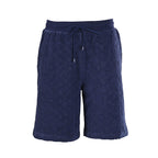 Louis Vuitton Navy Flocked Embossed Terry Shorts