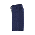 Louis Vuitton Navy Flocked Embossed Terry Shorts
