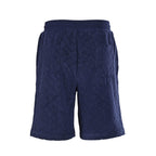 Louis Vuitton Navy Flocked Embossed Terry Shorts