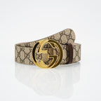 Gucci Reversible Leather Belt – Double G Silver Buckle