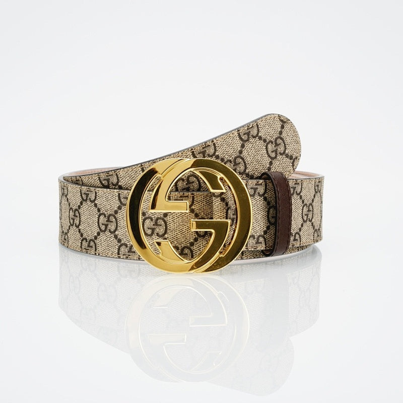 Gucci Reversible Leather Belt – Double G Silver Buckle
