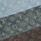 Louis Vuitton All-Over Print Paneled Denim Shorts