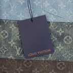 Louis Vuitton All-Over Print Paneled Denim Shorts
