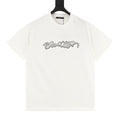 Louis Vuitton Short-Sleeve T-Shirt with Handwritten Rhinestone Signature