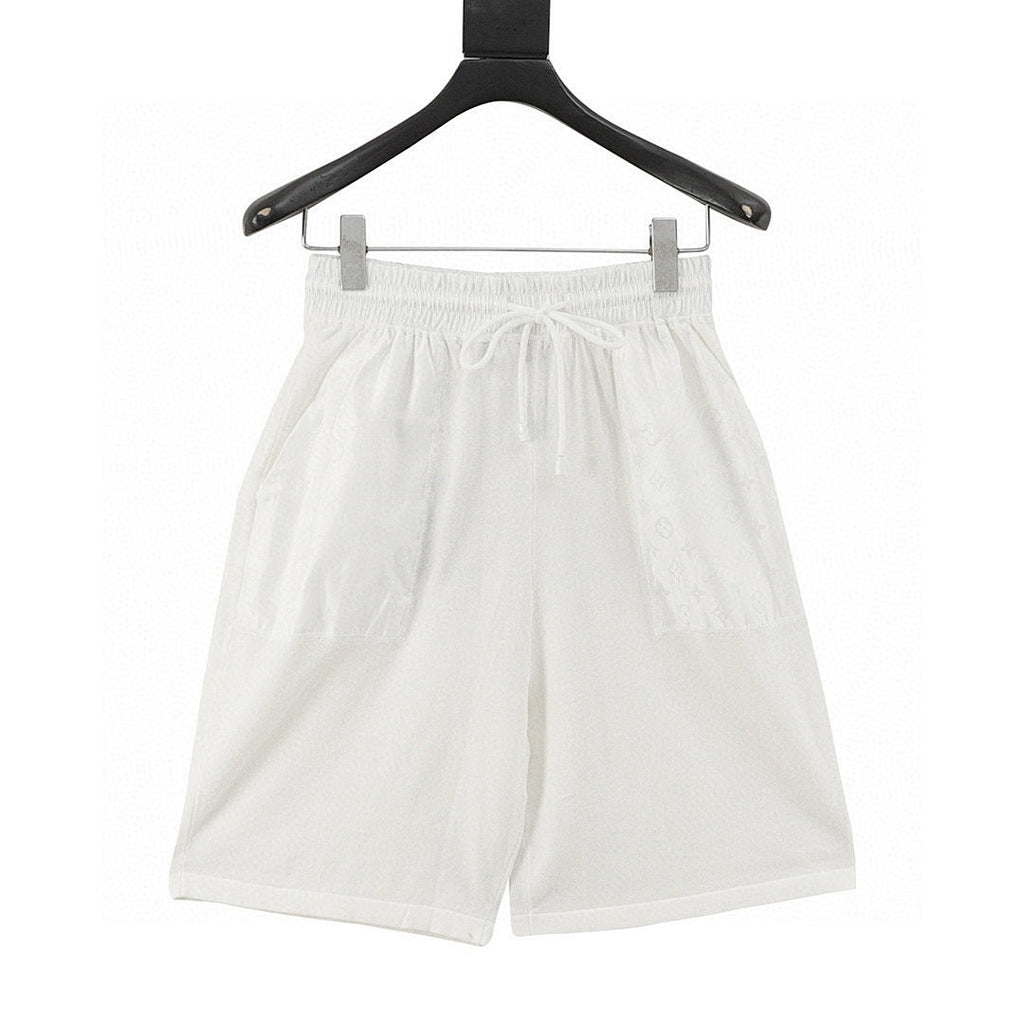 Louis Vuitton All-Over Monogram Logo Knitted Shorts with Pockets