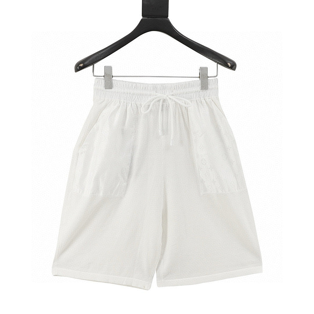 Louis Vuitton All-Over Monogram Logo Knitted Shorts with Pockets