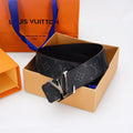 Louis Vuitton Black Monogram Belt – LV Initiales Silver Buckle