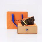 Louis Vuitton Monogram Belt – LV Initiales Gold Buckle
