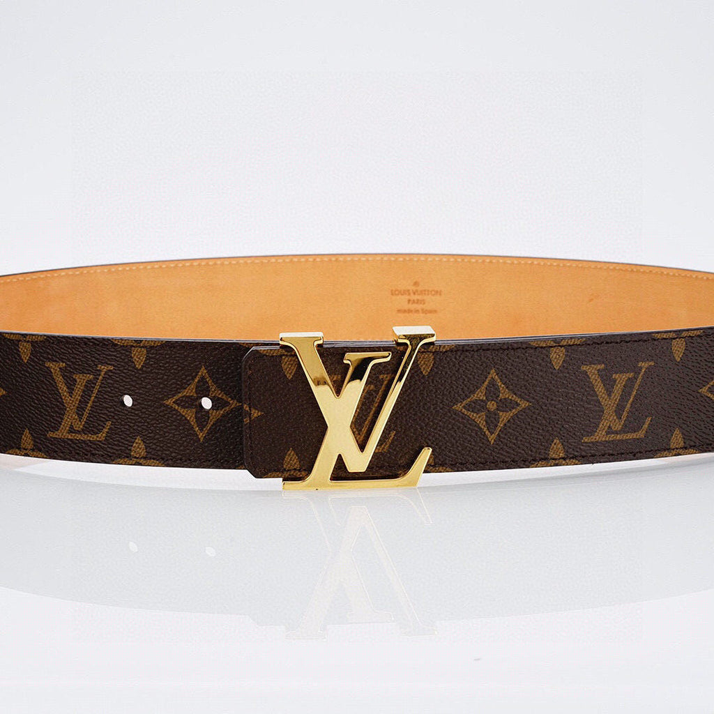 Louis Vuitton Monogram Belt – LV Initiales Gold Buckle