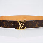 Louis Vuitton Monogram Belt – LV Initiales Gold Buckle